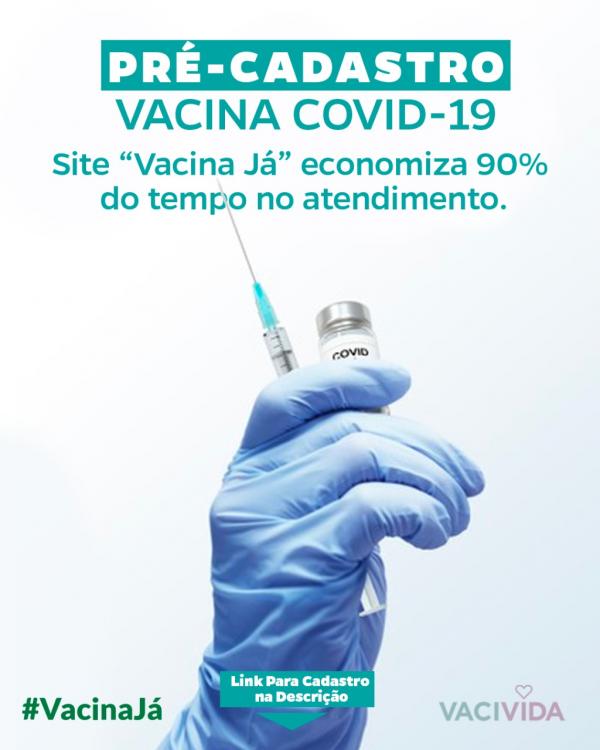 Pré-cadastro para vacinação contra a Covid-19