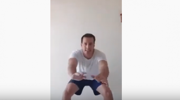 Reprise aula de atividade aeróbica com o Professor André