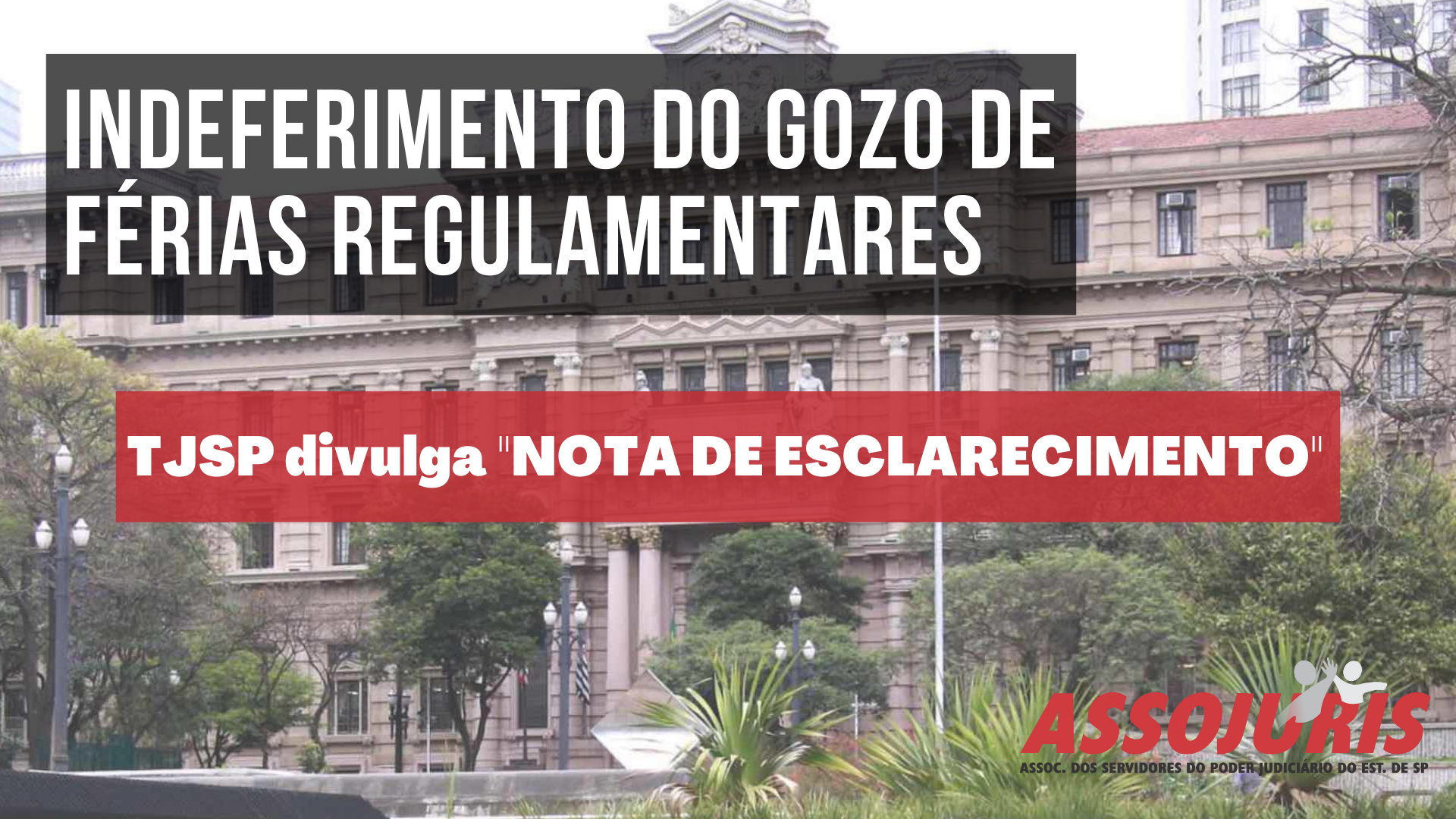 Indeferimento do gozo de férias regulamentares