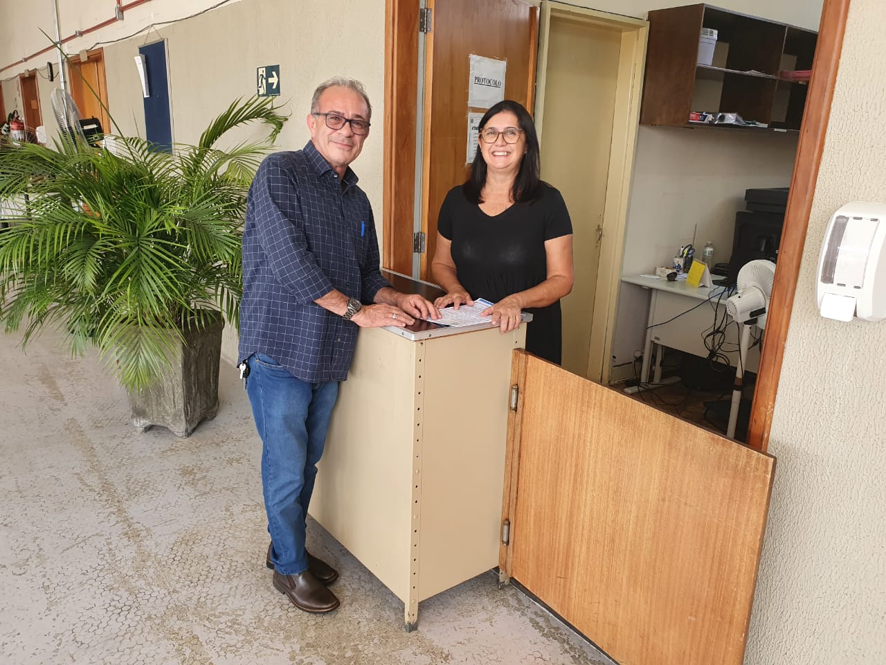 Servidores de CAJURU são visitados pela ASSOJURIS