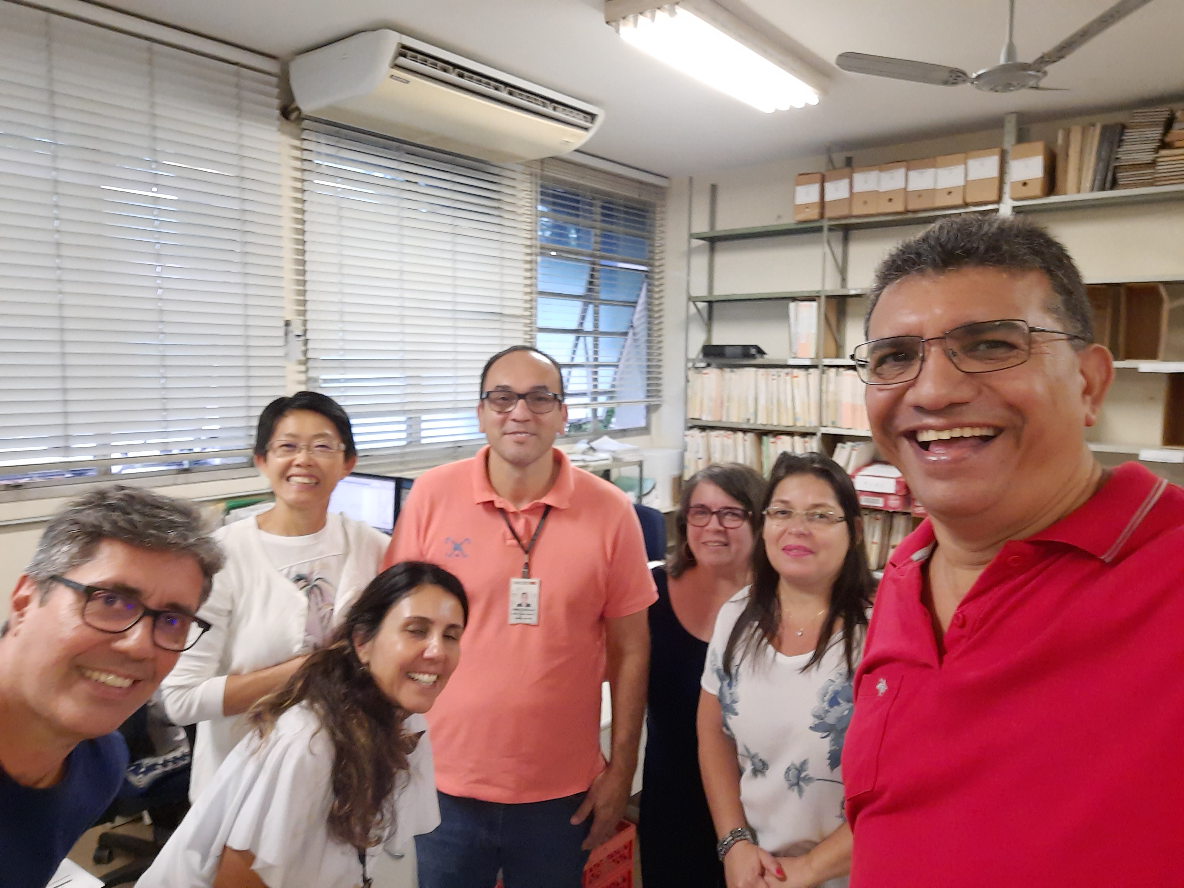Servidores do fórum de São Vicente, são visitados pela ASSOJURIS