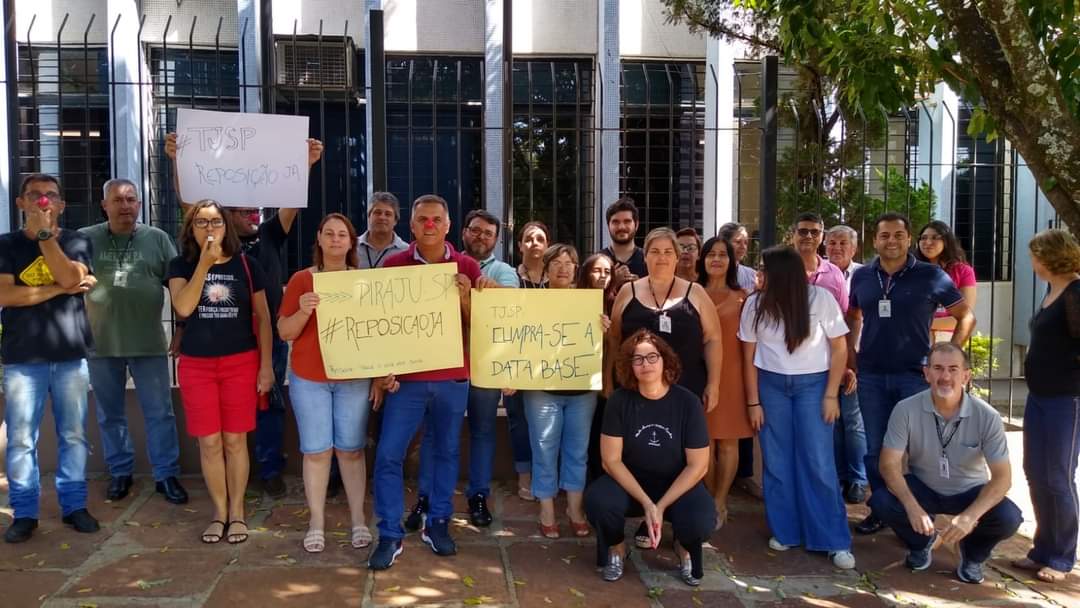 Piraju e Regente Feijó – descaso do TJSP – funcionários dos fóruns realizam ato em protesto