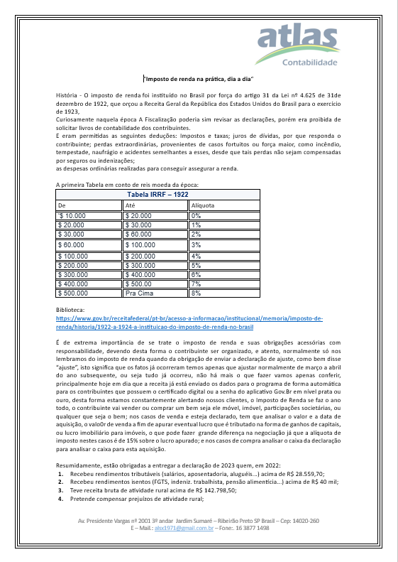 “Imposto de renda na prática, dia-a-dia”