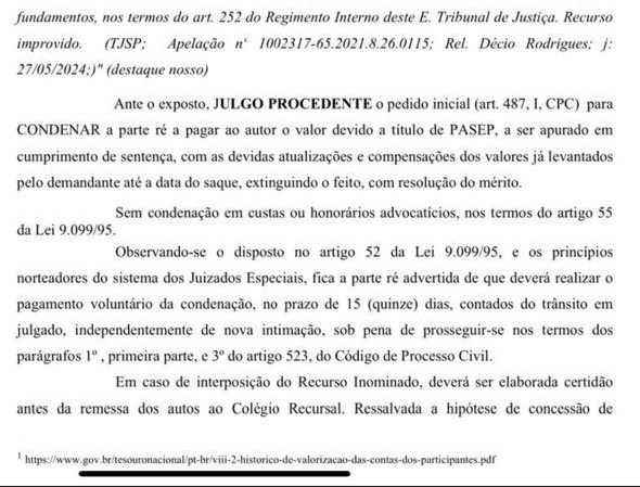 Tribunal concede restituição do PASEP para associados