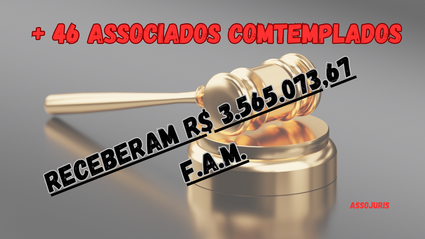 46 associados beneficiados com crédito de FAM e receberam R$ 3.565.073,67. (1)