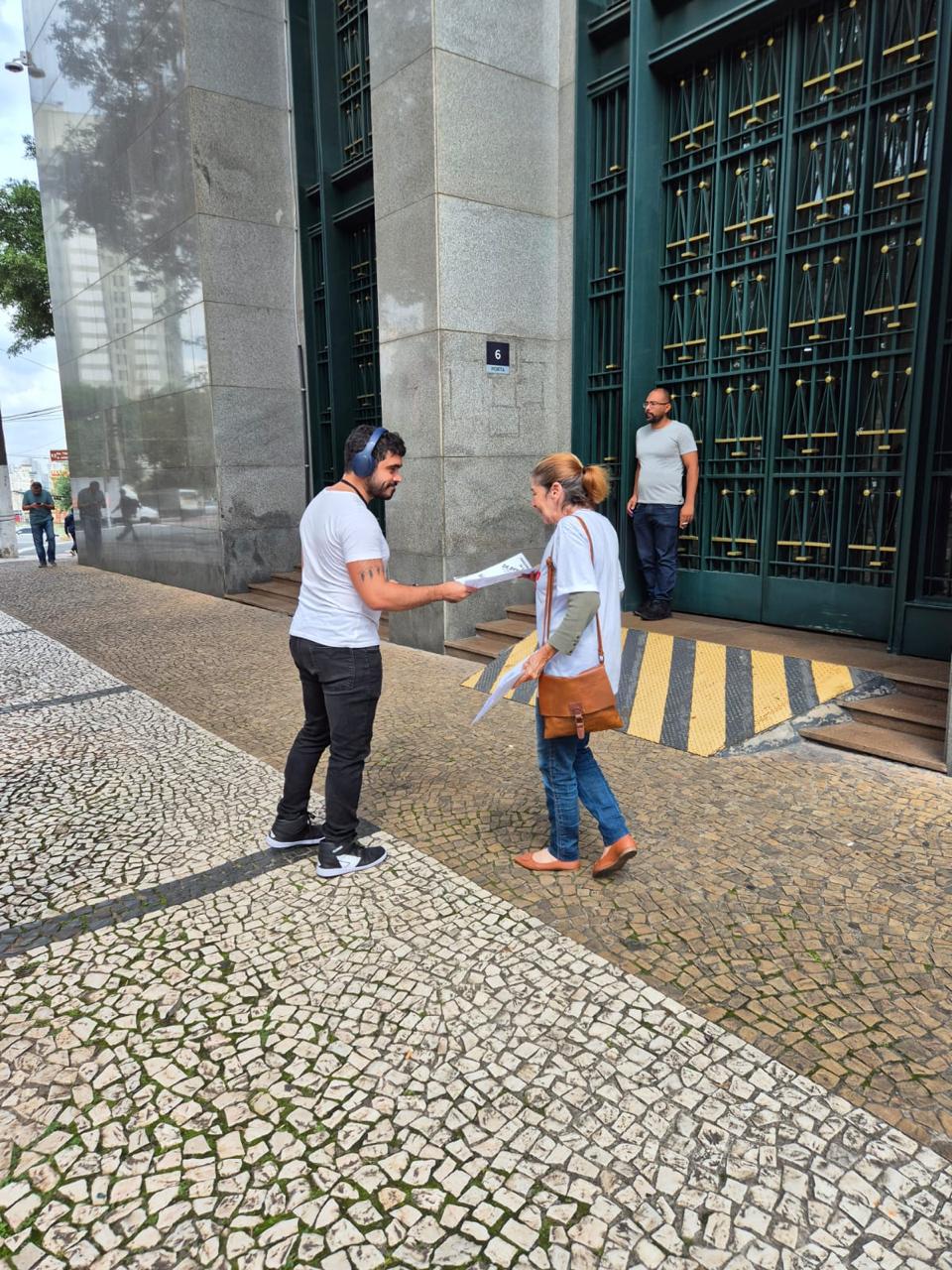 Dirigentes da Assojuris em Santos, Fórum João Mendes e Palácio da Justiça