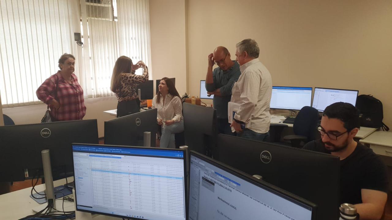 Campanha Salarial 2025 – Fórum Criminal de São José do Rio Preto recebe diretores da Assojuris
