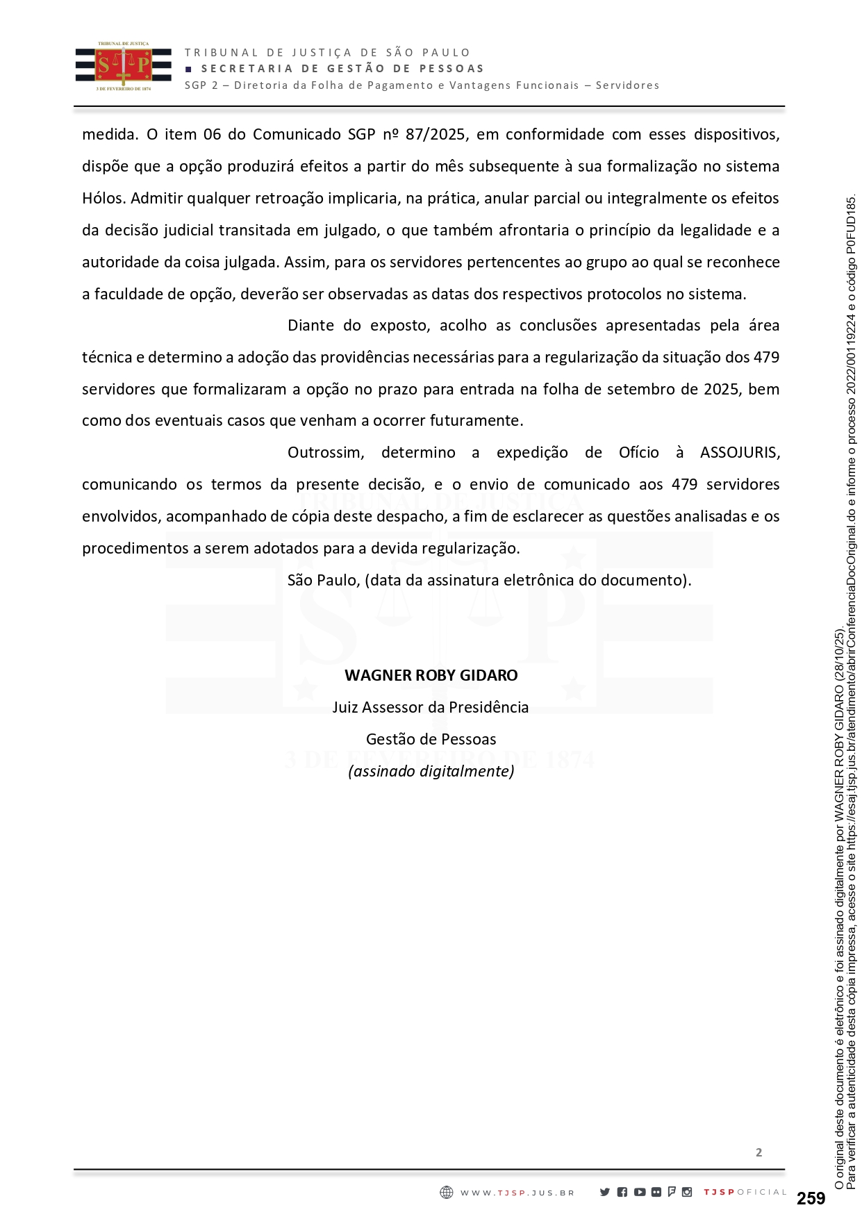 COMUNICADO AOS ASSOCIADOS