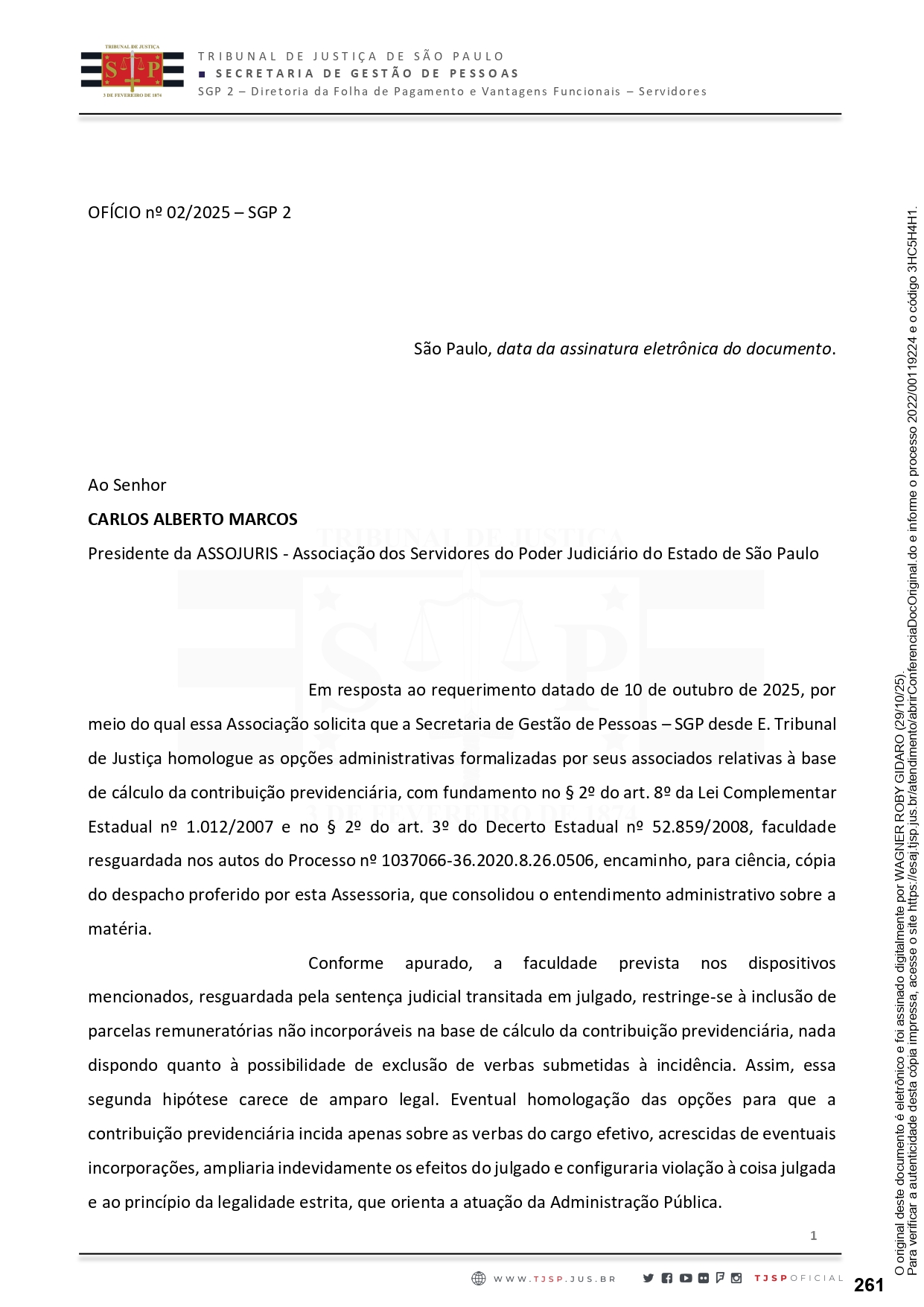 COMUNICADO AOS ASSOCIADOS