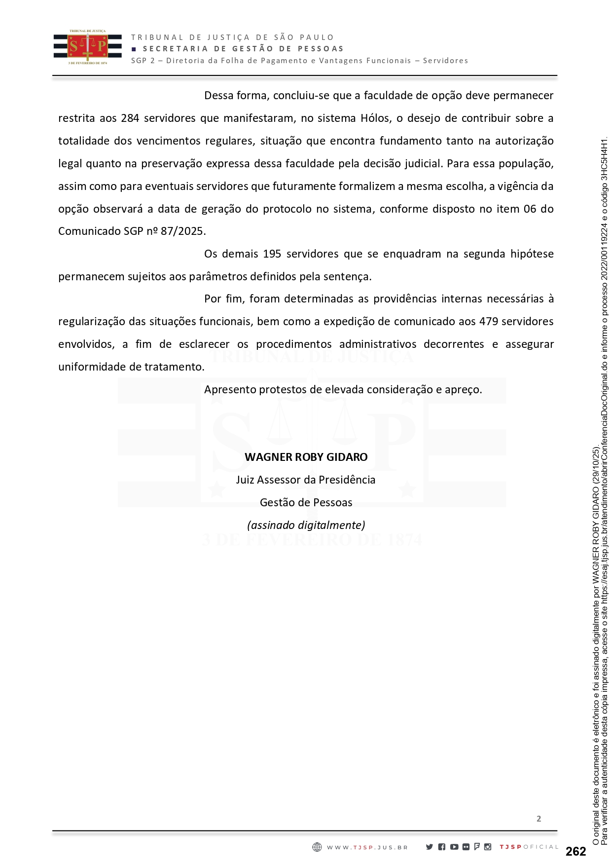 COMUNICADO AOS ASSOCIADOS