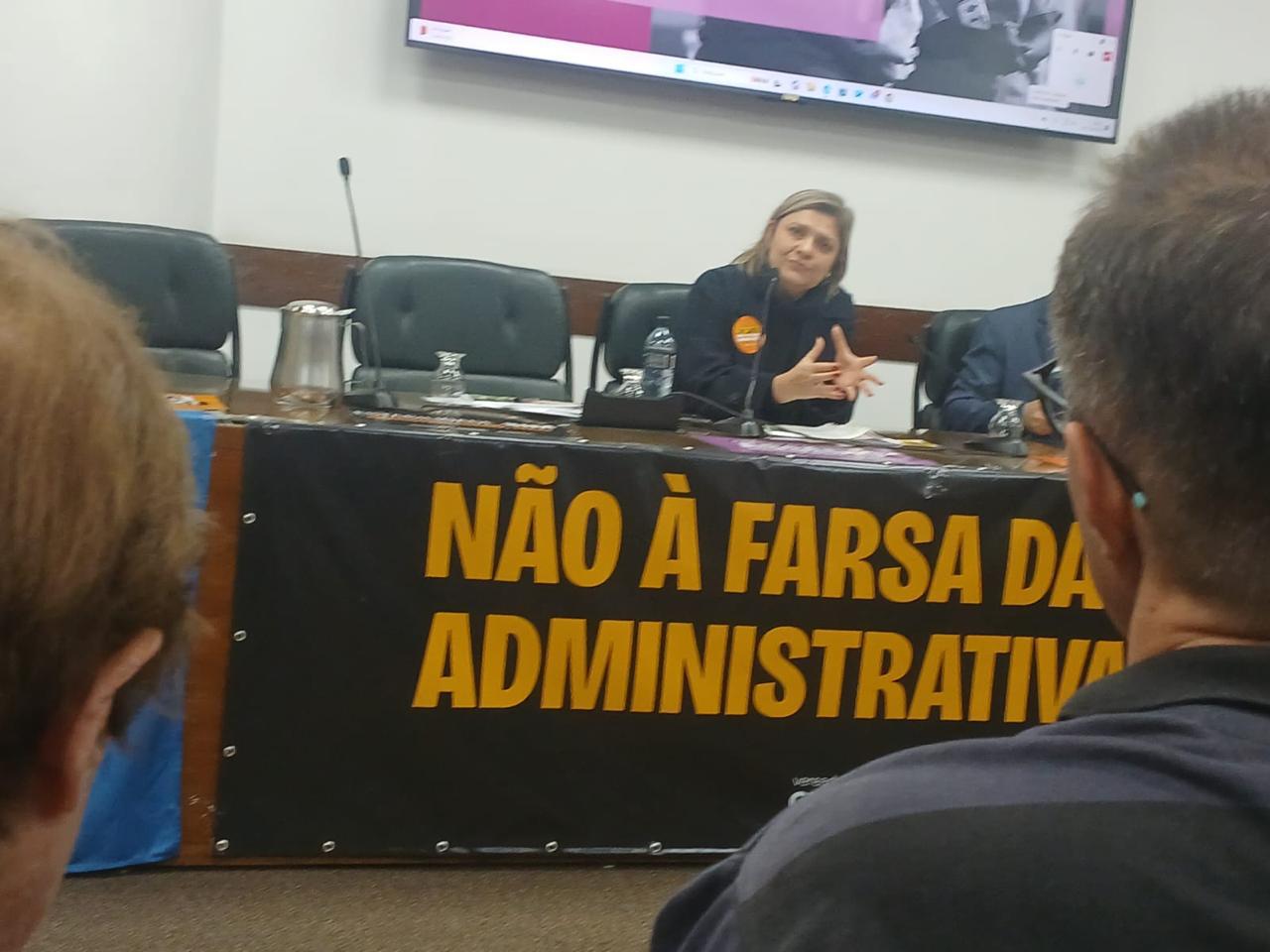 DIGA NÃO À REFORMA ADMINISTRATIVA