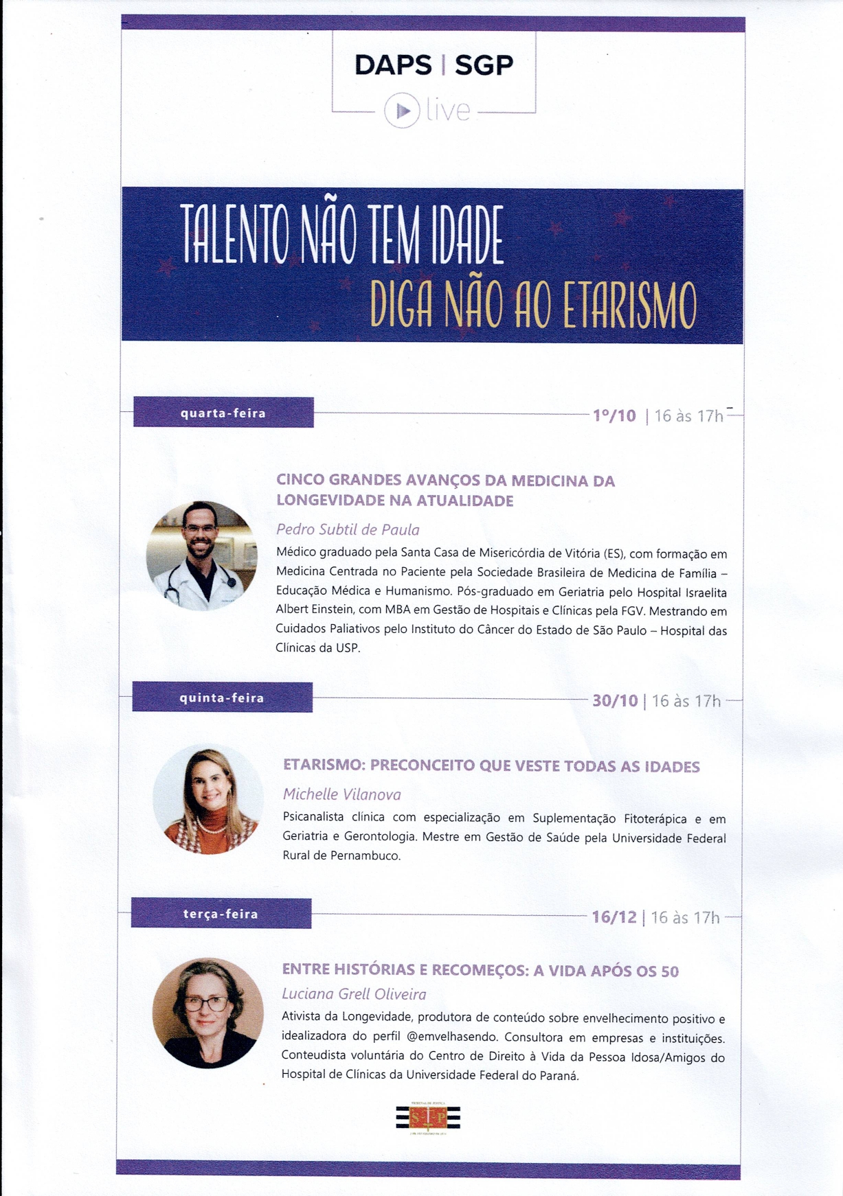 DAPS – Reunião do Comitê de Prevenção e Enfretamento ao Assédio Moral, Assédio Sexual e Discriminação do TJSP